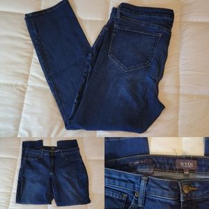 Not Your Daughters Jeans, Sheri Slim Straight, 14W, GUC